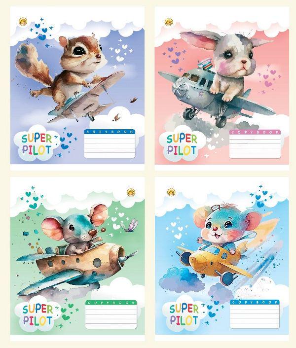 Зошити учнівські у косу лінійку 12 арк. 25 шт. в уп. ТЕ43110 (MTT-183908)