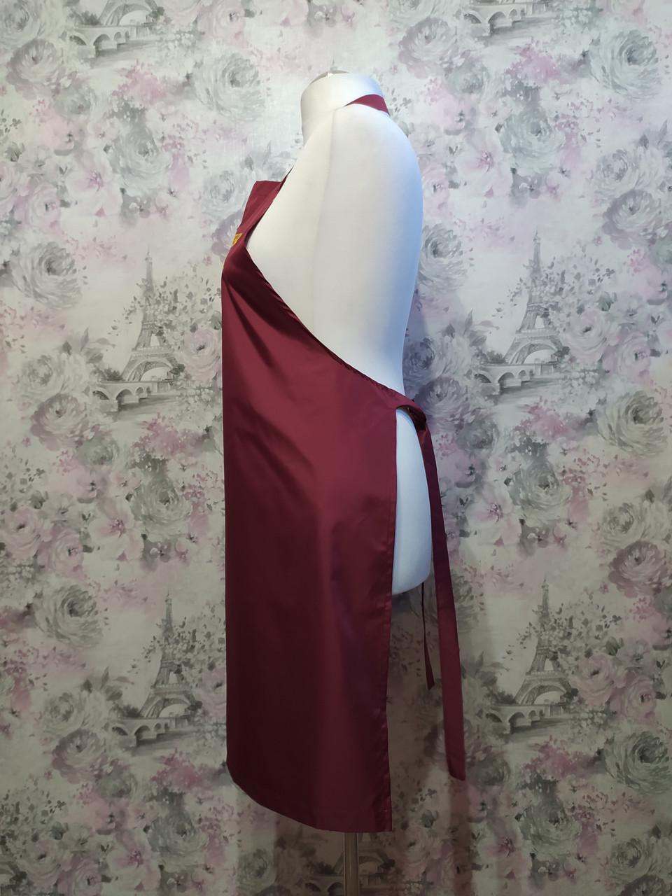 Фартук женский с вышивкой Светочке Бордовый (02337) - фото 3 Фартук женский с вышивкой Светочке Бордовый (02337) - фото 3