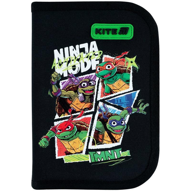 Пенал школьный без наполнения KITE Ninja Turtles 1 отделение/2 отворота (NT26-622)