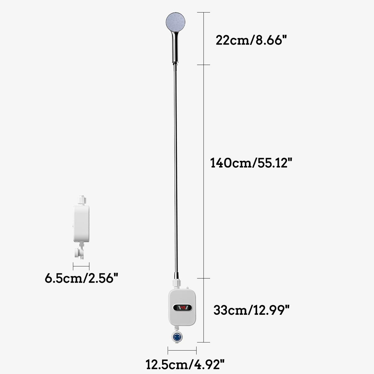 Проточний водонагрівач 021RX 3500W з душем та ключ Snap-n-Grip (75d3389e) - фото 15