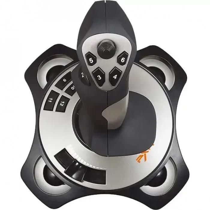 Джойстик игровой PXN 2113 Pro с обратной связью для авиационных симуляторов Черный (784779471) - фото 3