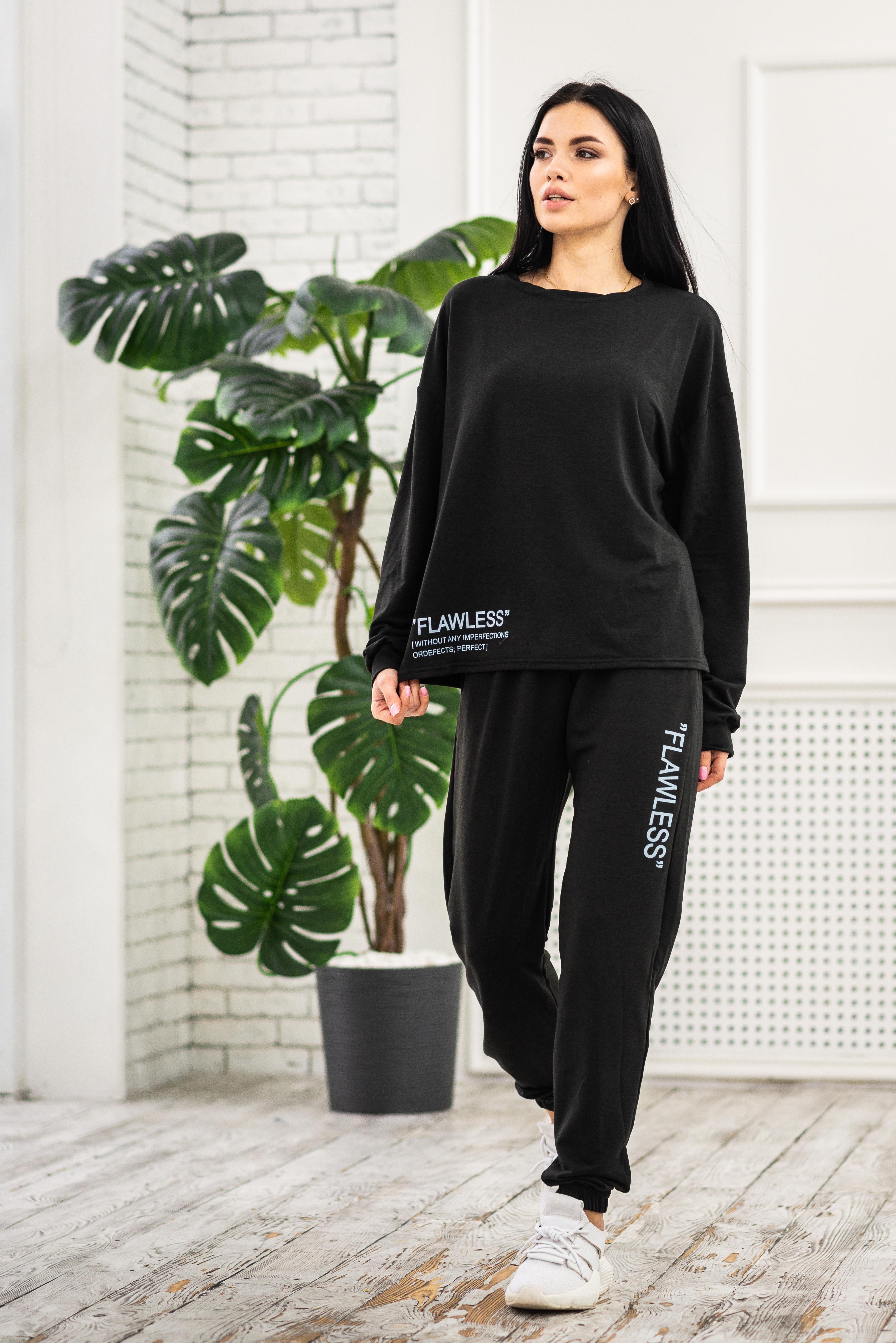 Спортивный костюм Flawless Fashions S Черный (4545)