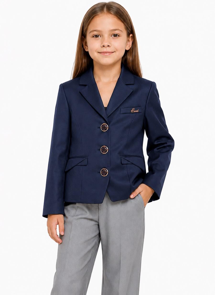 Пиджак школьный для девочки Suzie ГАББИ 02 мемори cotton 134 см Синий (21145412_134) Пиджак школьный для девочки Suzie ГАББИ 02 мемори cotton 134 см Синий (21145412_134)