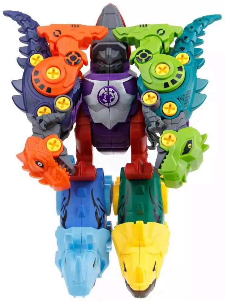 Конструктор Робот-динозавр з пістолетом на шурупах (29599828) - фото 2