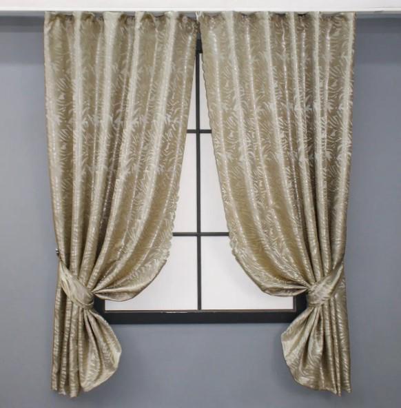 Комплект штор Magic жаккард 1,45х1,7 м 2 шт. Песочный (1604ш 35-0281)