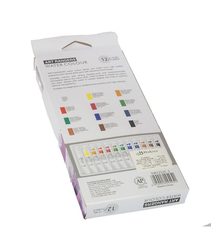 Акварельные краски для рисования ART RANGERs набор 12 цветов в тубах по 12 мл (PW31.12012) - фото 2