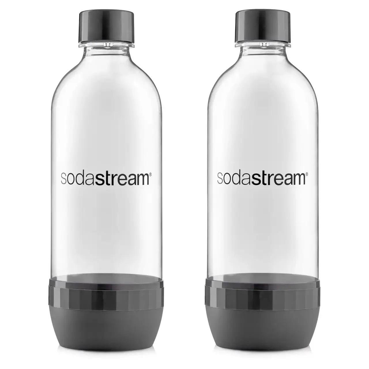 Набор бутылок Sodastream по 1 л 2 шт. Серый (11690578) - фото 1