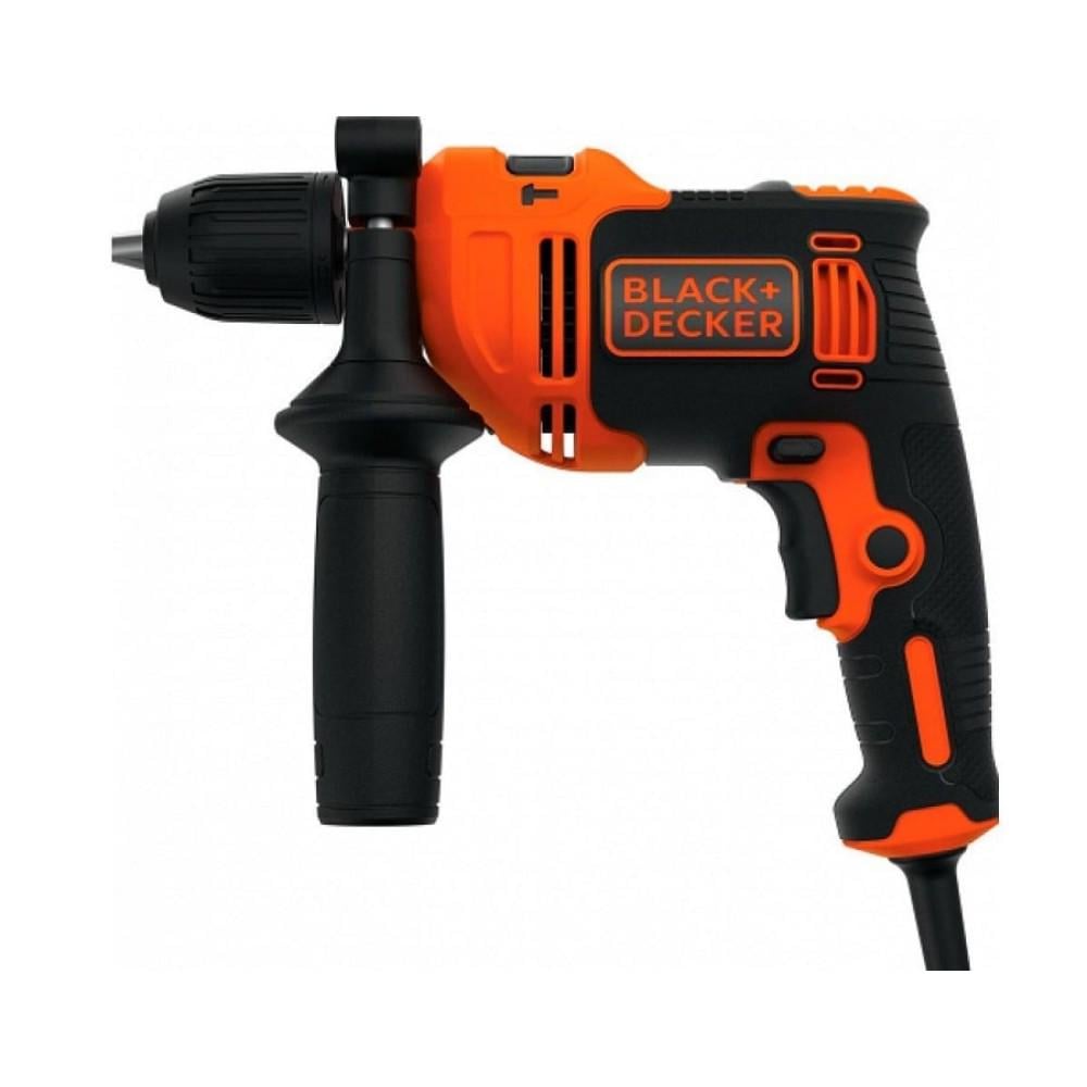 Дрель ударная Black & Decker BEH710-QS 710 Вт сетевая (8-22-32723)