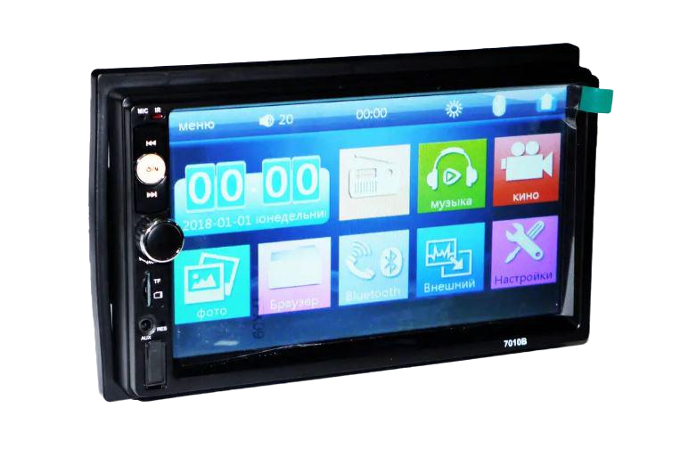 Автомагнітола 2DIN 7010 USB/SD/Bluetooth коротка база (17541)