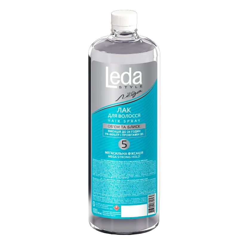 Лак для волос Леда Style мега Сильной фиксации 1 л (1457688624)