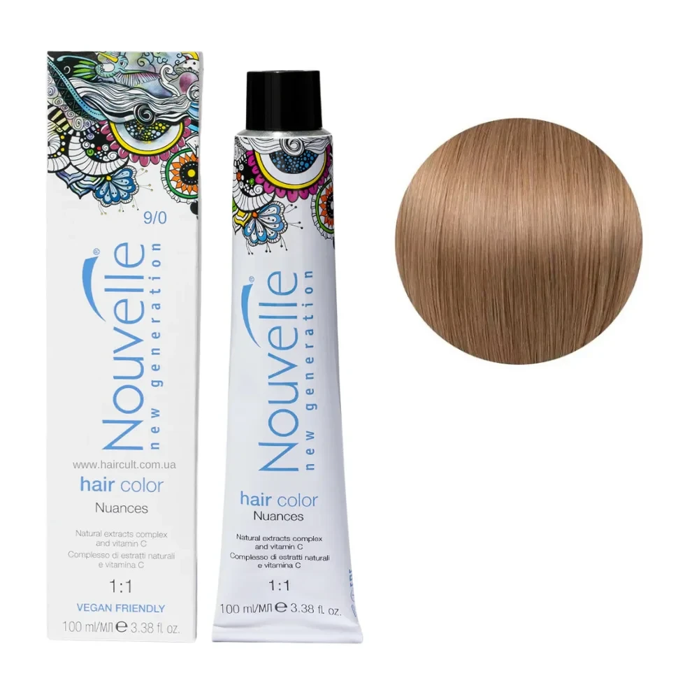 Краска для волос Nouvelle Hair Color 9/0 Насыщенный платиновый блондин 100 мл