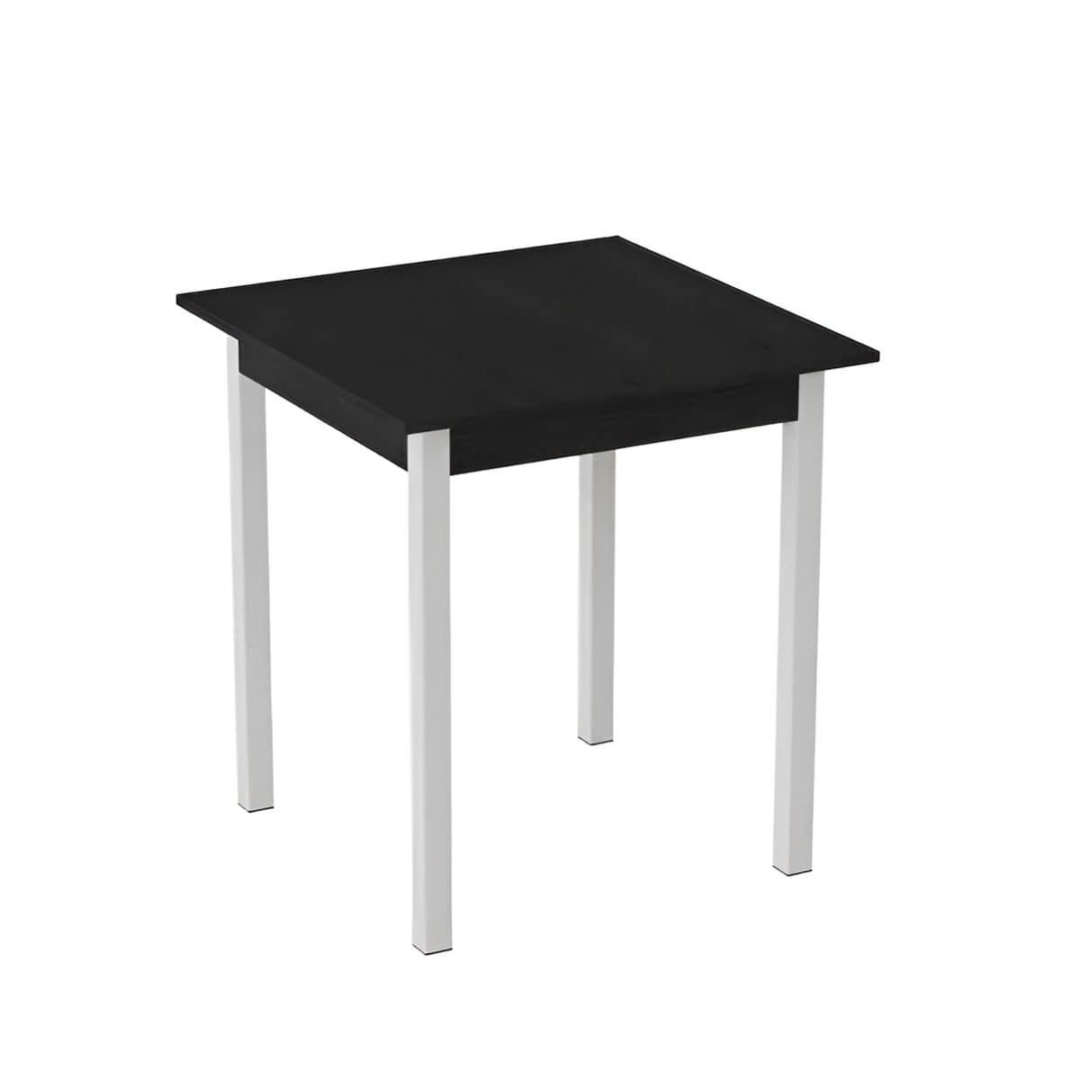 Обеденный стол Ferrum-decor Диего ДСП 16 мм 75x90x90 см Белый/Сосна Кембра (FRD-105718)