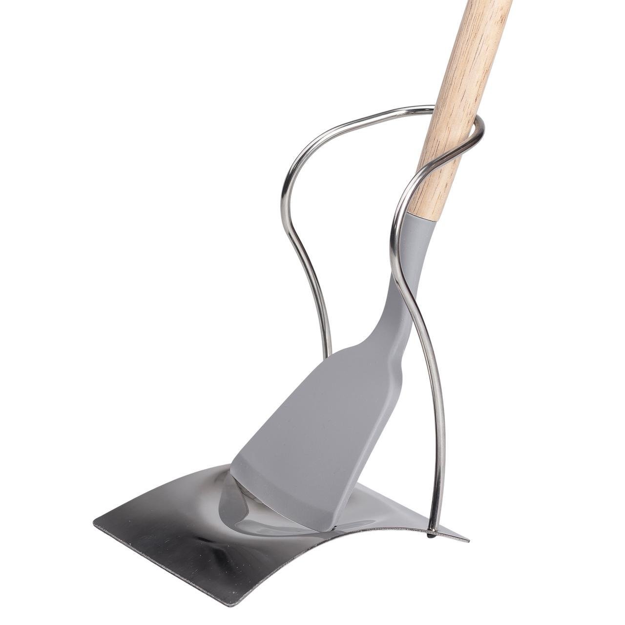 Підставка під ополоник лопаточку або ложку 12x10,5x17 см Срібний (5804) - фото 7