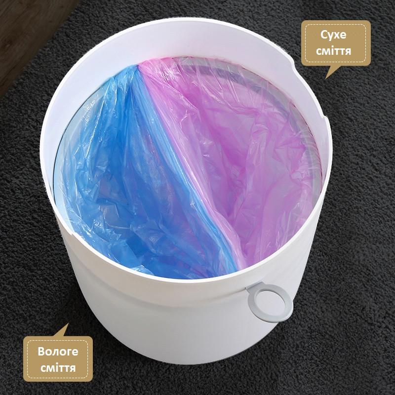 Відро для сміття сенсорне JAH Waterproof кругле 8 л Білий - фото 10