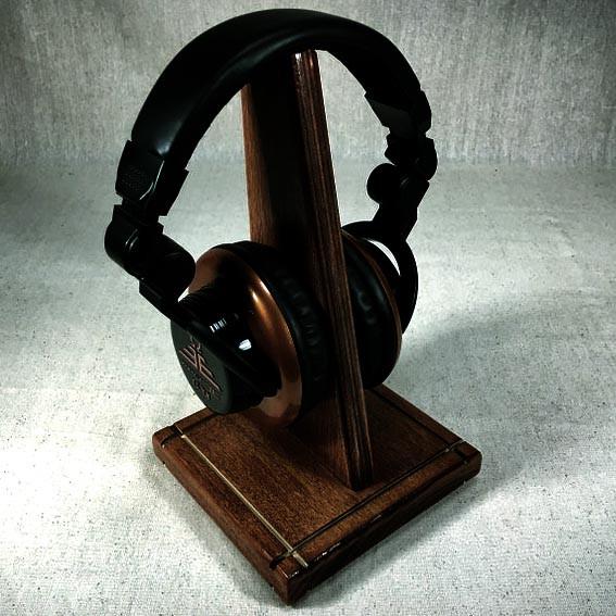 Стойка для наушников из дерева Хабард Капучино (НУП-004509)