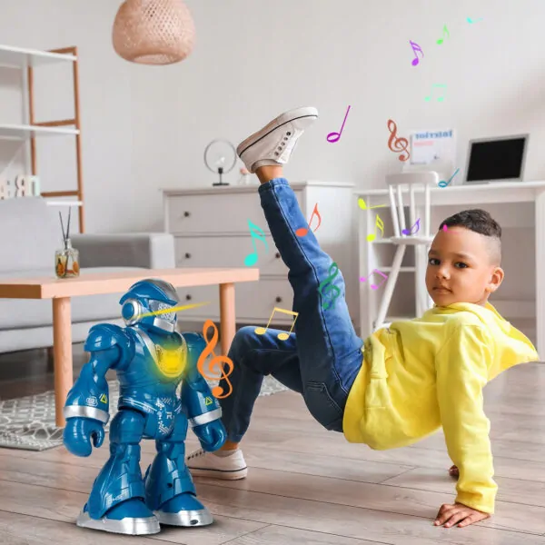Интерактивный танцующий робот Dancing Robot на пульте управления Голубой (ROB62125) - фото 5