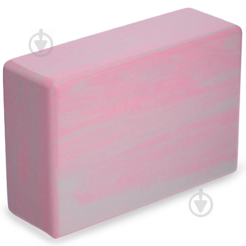 Блок для йоги мультиколор Record FI-5164 EVA р-р 23х15х7,5см Розовый (AN0719)
