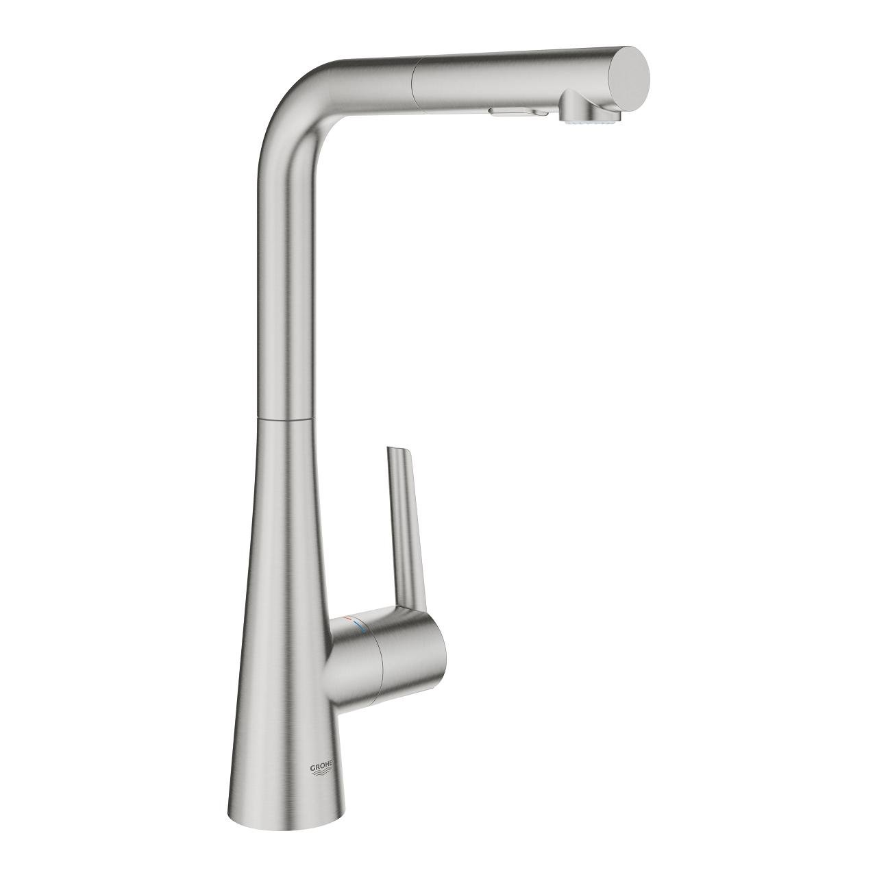 Змішувач для кухні Grohe Scala 30441DC0 із висувною лійкою Сатин (150338)