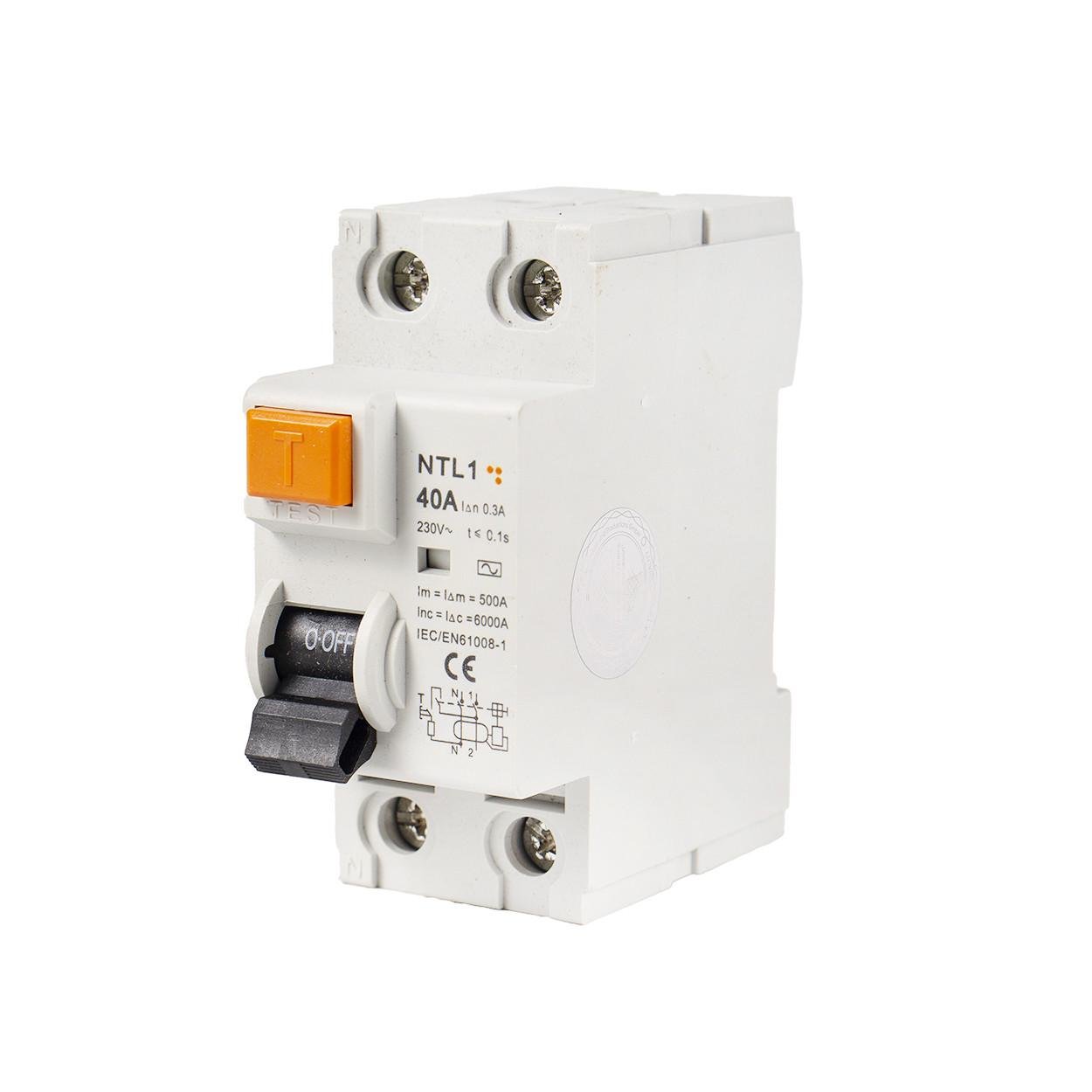 Устройство защитного отключения TESLA ПЗВ NTL1-63 6kA 2P C40A 300mA 2-полюсный 40А 300мА (210) - фото 4 Устройство защитного отключения TESLA ПЗВ NTL1-63 6kA 2P C40A 300mA 2-полюсный 40А 300мА (210) - фото 4