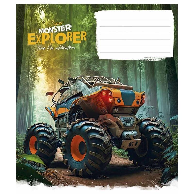 Шкільний зошит Super Monster 012-3293L-5 в лінію 12 аркушів (RLT43124)
