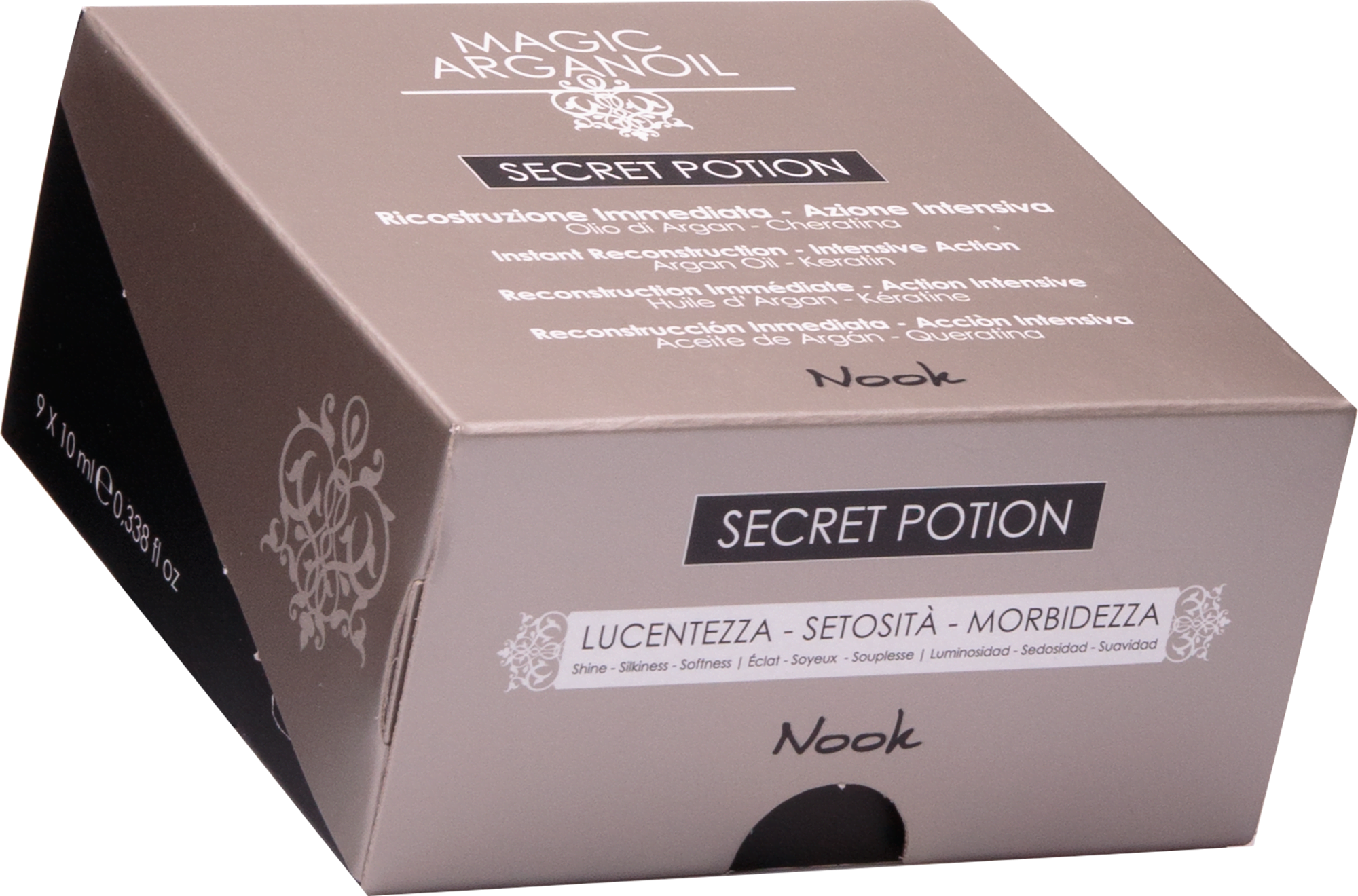 Реструктуруючий лікування Nook Cosmetics MAGIC ARGAN OIL Secret Potion 1х10 мл в упаковці 9 шт. (90595) - фото 3