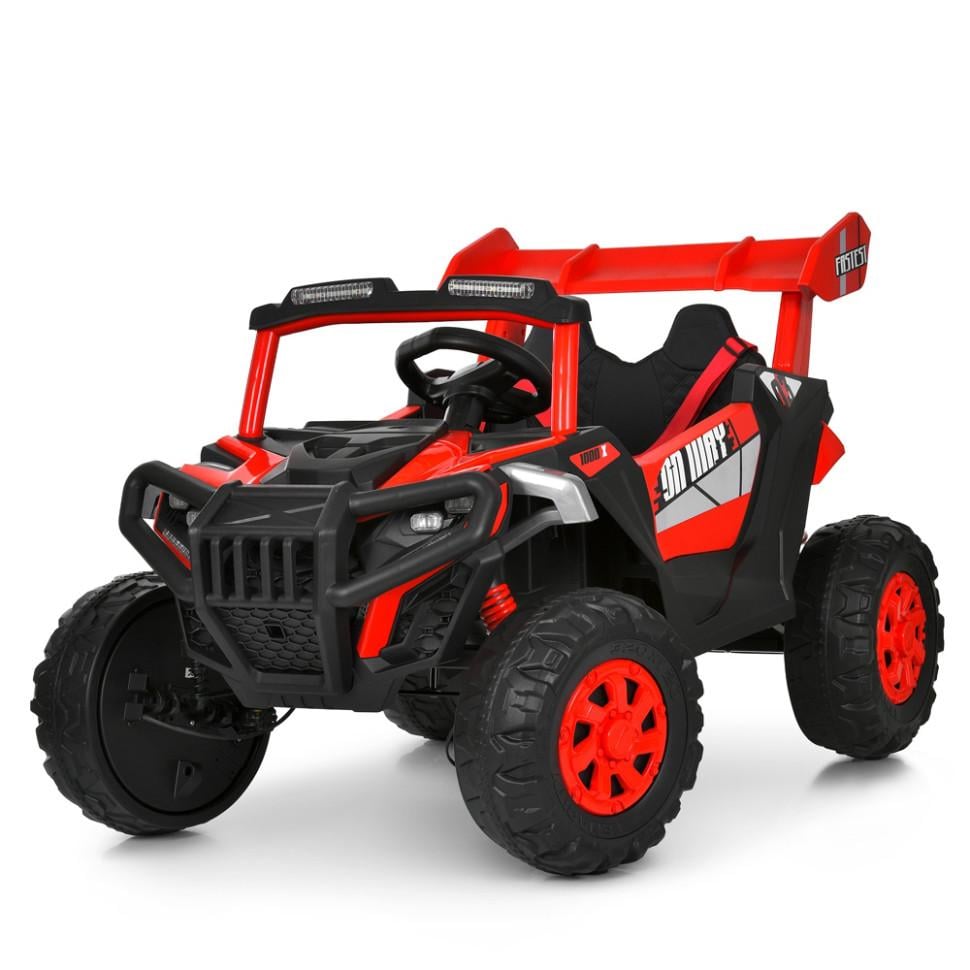 Детский электрический джип Bambi Racer 12V одноместный до 30 кг Красный (DE-169-E-939) Детский электрический джип Bambi Racer 12V одноместный до 30 кг Красный (DE-169-E-939)