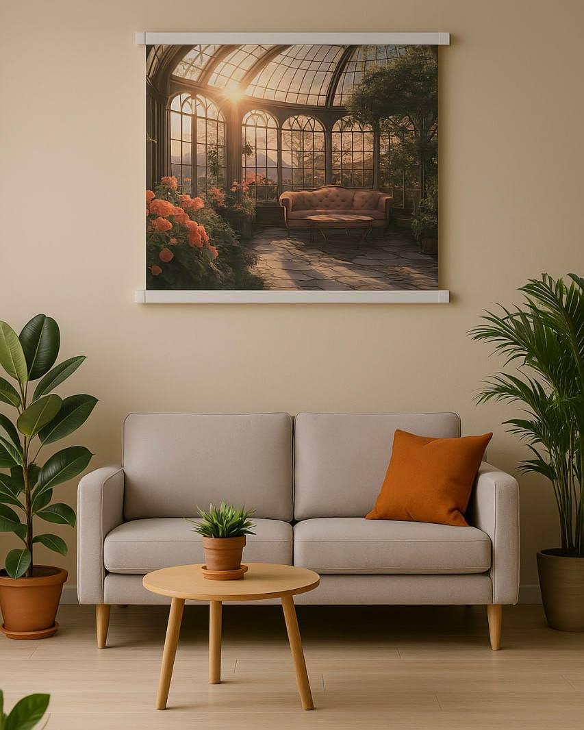 Інфрачервоний обігрівач-картина настінний Оранжерея електричний дизайнерський (wkr-10022)