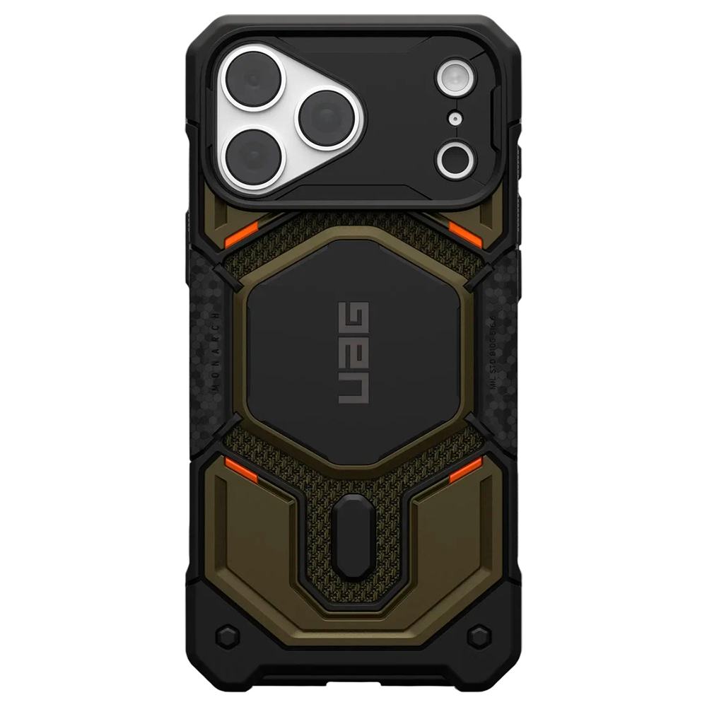 Чехол UAG Monarch Pro Magsafe для iPhone 18 Pro Max Kevlar Element Green (11456811397B)