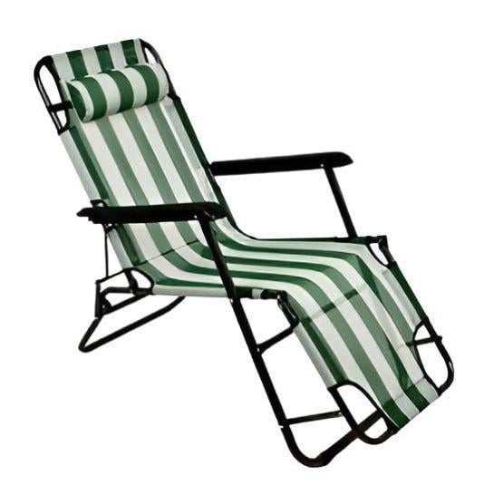 Кресло-шезлонг Stenson MH-3913 M 153x60x80 см Green (29596516)