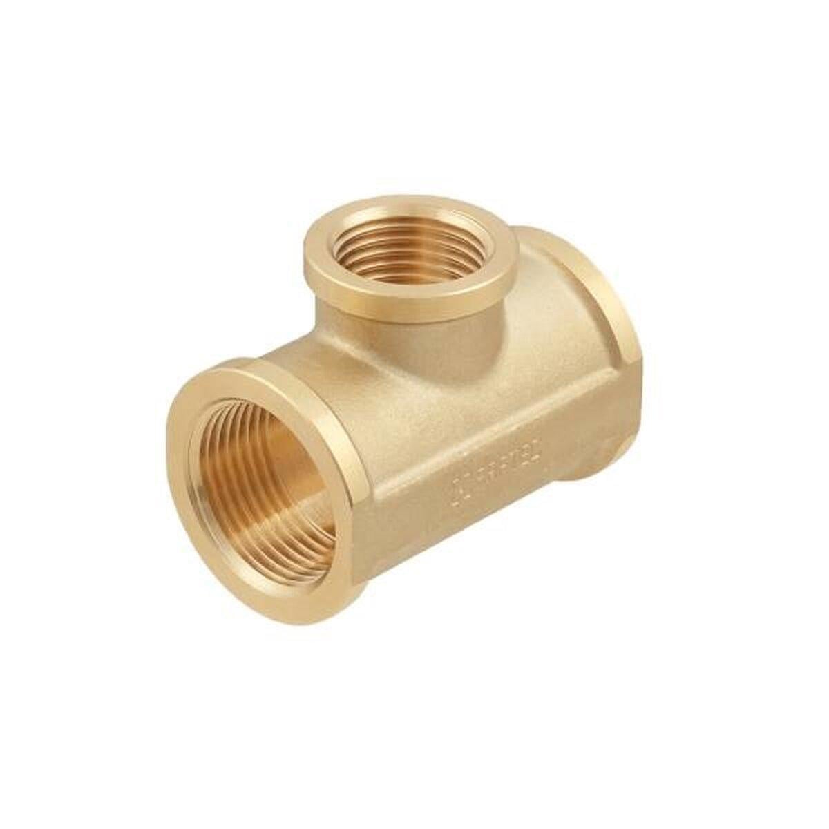 Тройник Raftec Gold ВВ 3/4"х1/2"х3/4" (SW-103843)