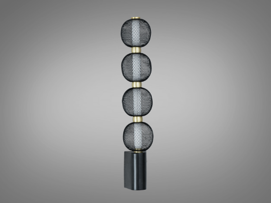 Настінний світильник Diasha 7 W світлодіодний сітчасті абажури Чорний