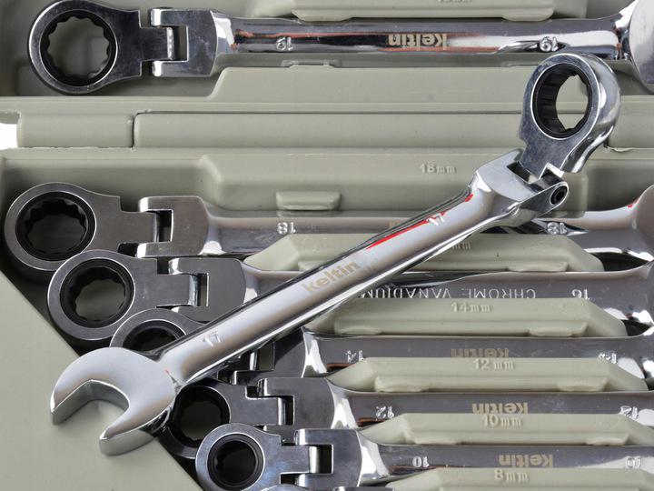 Набор ключей рожково-накидных Keltin K00106 трескоточных 8-19 12 шт. (14521858) - фото 2 Набор ключей рожково-накидных Keltin K00106 трескоточных 8-19 12 шт. (14521858) - фото 2