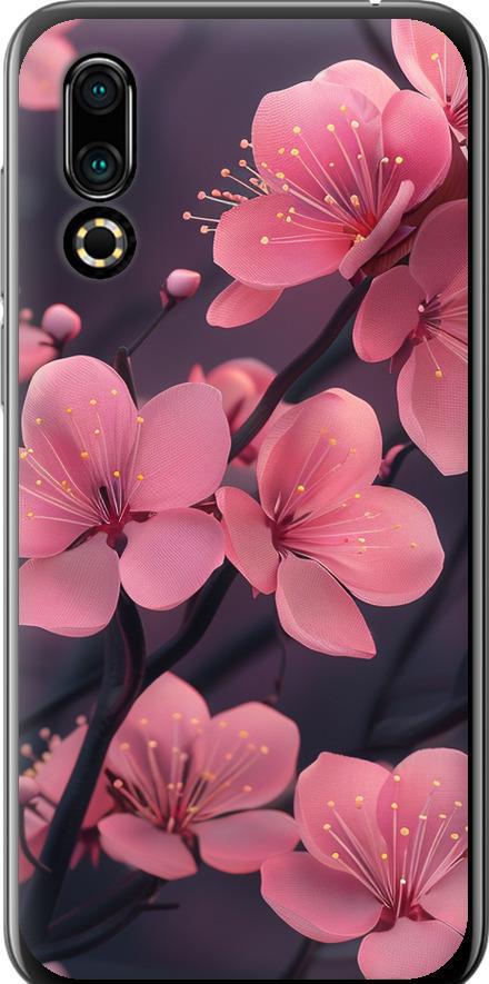 Чехол на Meizu 16S Пурпурная сакура (6075u-1701-42517)