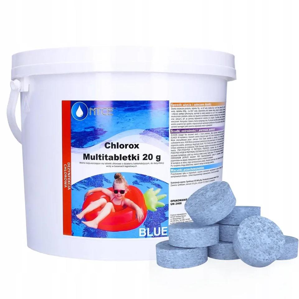Таблетки для бассейна Chlorox Blue Tabs многофункциональные 20 г x 250 шт. 5 кг (20248576)