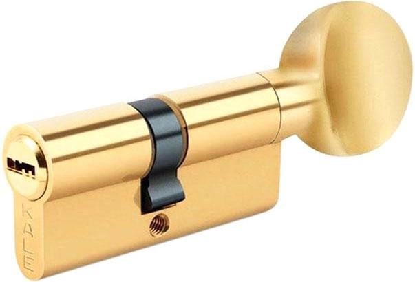Цилиндр Kale 164SMC 62 мм 5 ключей с вертушкой Латунь