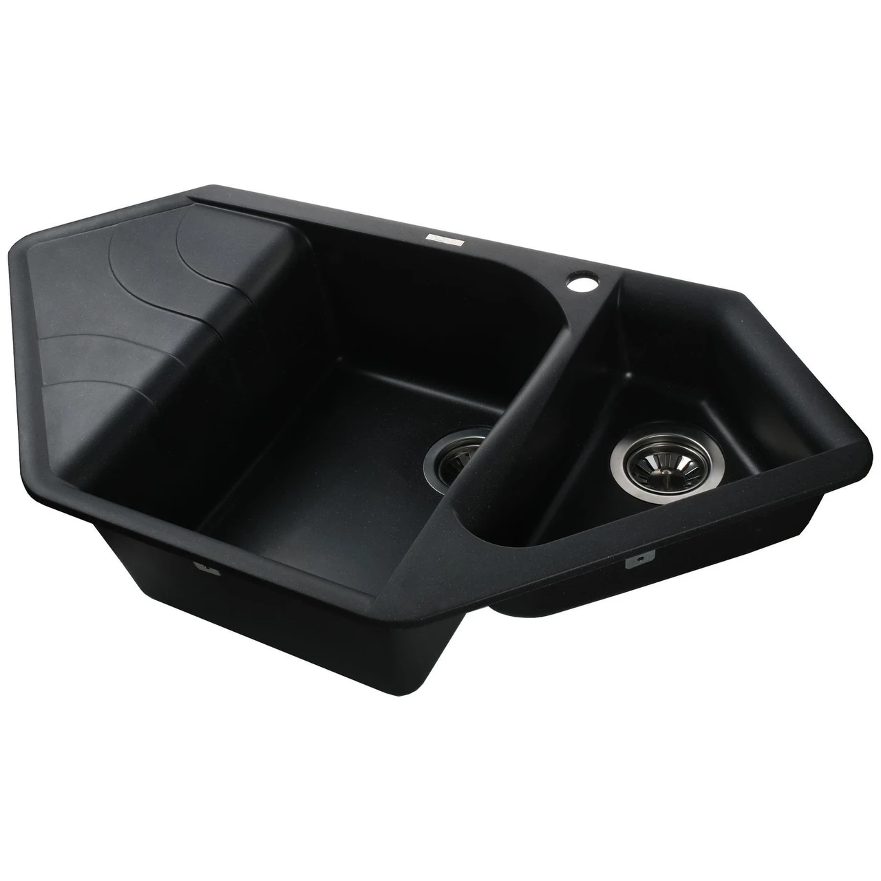 Мойка гранитная Globus Lux GARDA А0001 1000х500 мм Черный металлик (04000004) - фото 2 Мойка гранитная Globus Lux GARDA А0001 1000х500 мм Черный металлик (04000004) - фото 2