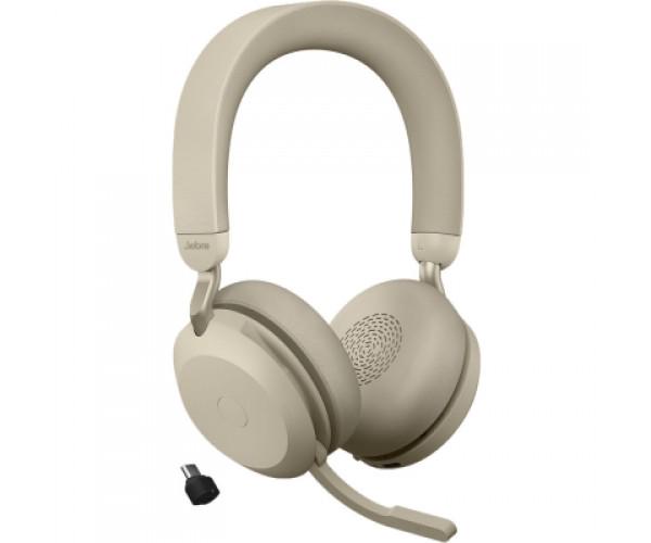 Навушники Jabra Evolve2 75 MS Stereo USB-A Biege (27599-999-998) - фото 4