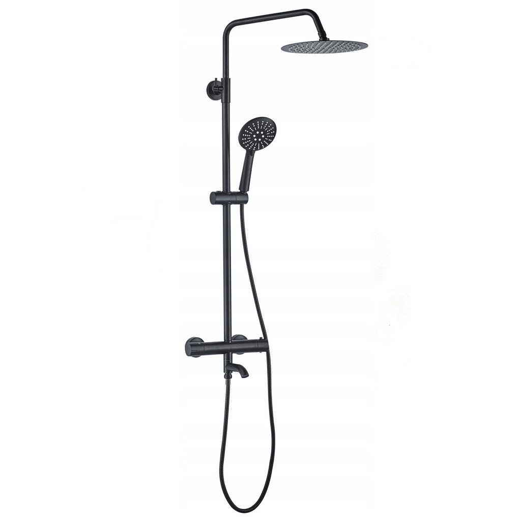 Душевая система с термостатом REA LUNGO BLACK REA-P4113 Черный (133351)