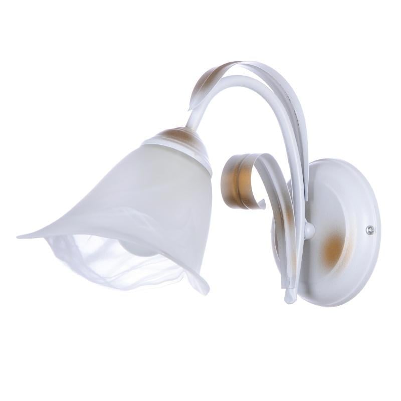 Бра настенное накладное Brille BKL-468W/1 E27 WH флористика