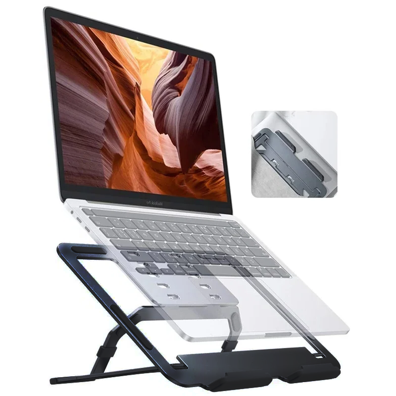 Підставка для ноутбука/планшета Laptop Stand 155S складна Black (e06afa37) - фото 3