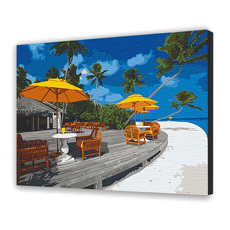 Картина по номерам ART CRAFT Жемчужный пляж. Бора-Бора 40х50 см (10561-AC)