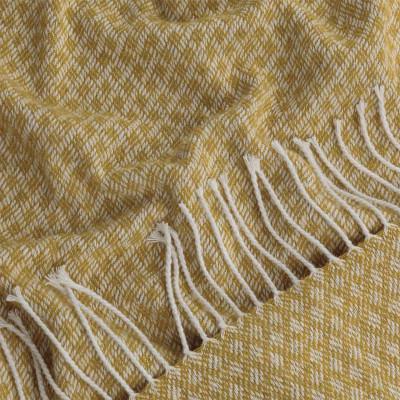 Плед рута 130х180 см Гірчичний - фото 2