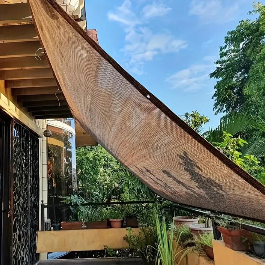 Сетка затеняющая 90% с люверсами 2 м х 4 м Коричневый (23558608) - фото 5