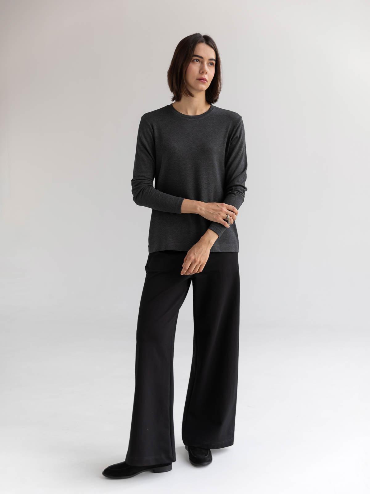 Лонгслів меланж FROMUS M Темно-сірий (2641-3) - фото 5 Лонгслів меланж FROMUS M Темно-сірий (2641-3) - фото 5