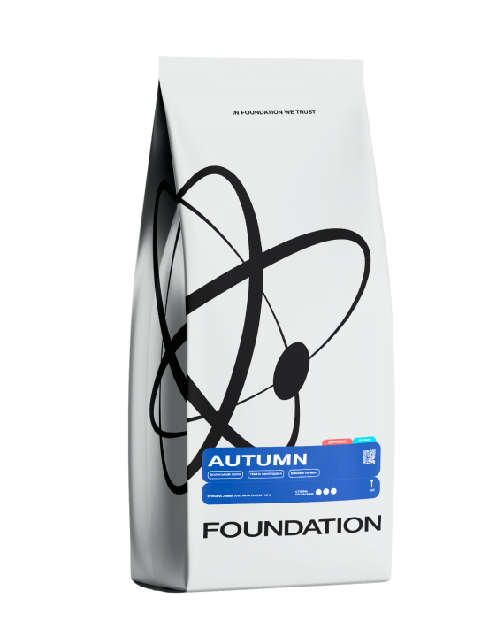 Смесь кофе в зернах FOUNDATION COFFEE ROASTERS Autumn 1 кг (UA-000006693-1) - фото 1 Смесь кофе в зернах FOUNDATION COFFEE ROASTERS Autumn 1 кг (UA-000006693-1) - фото 1