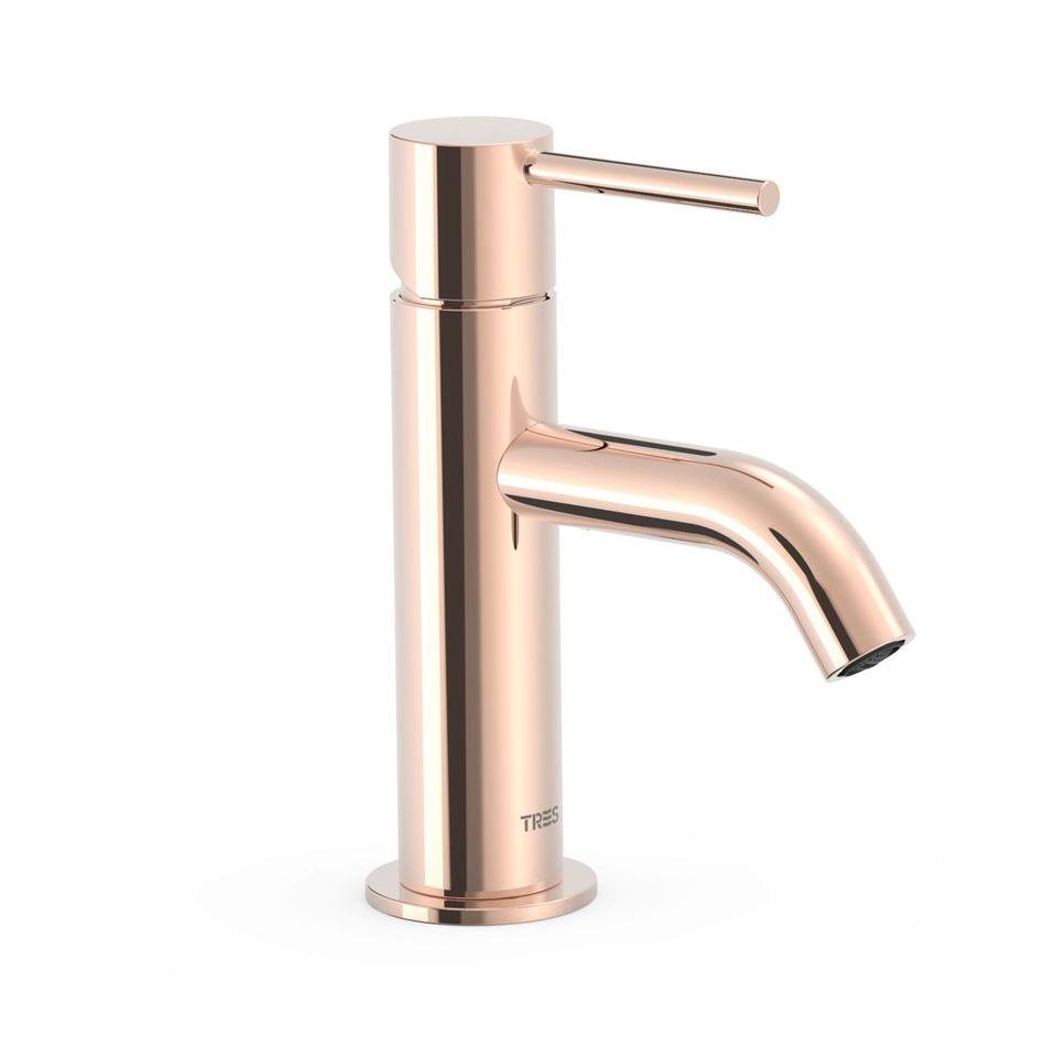 Смеситель для умывальника Tres Study Exclusive Розовое золотоо (26290301OP)
