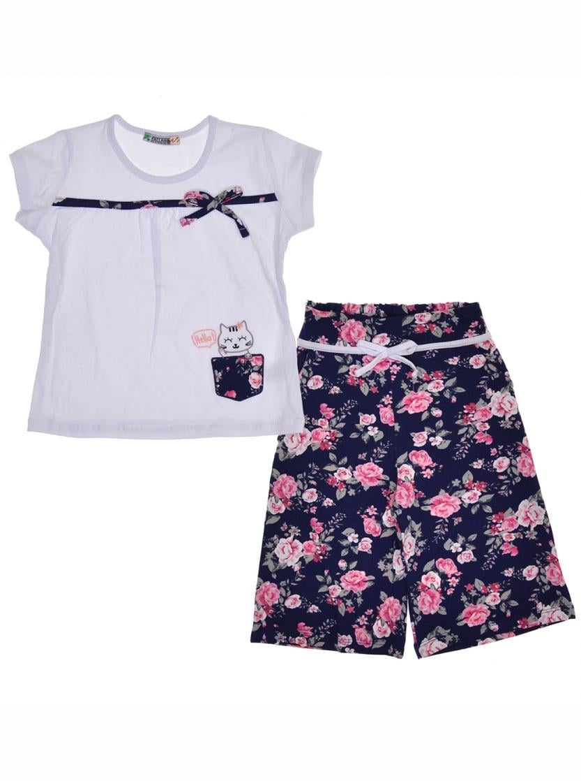 Футболка и бриджи для девочки Paty Kids 51409 116 см Белый