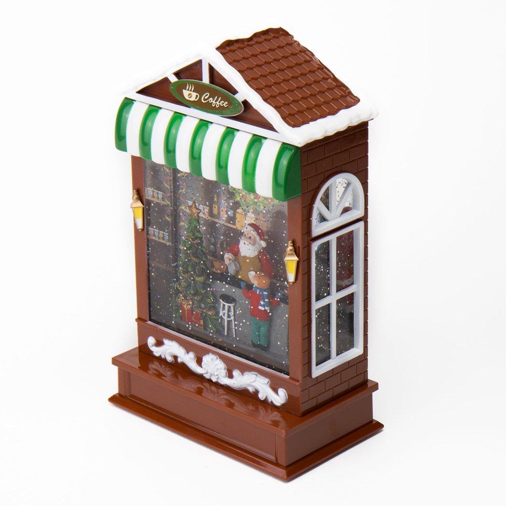 Фігурка декоративна Lefard музична Різдвяна кав'ярня 29 см (6016-019) - фото 2 Фігурка декоративна Lefard музична Різдвяна кав'ярня 29 см (6016-019) - фото 2