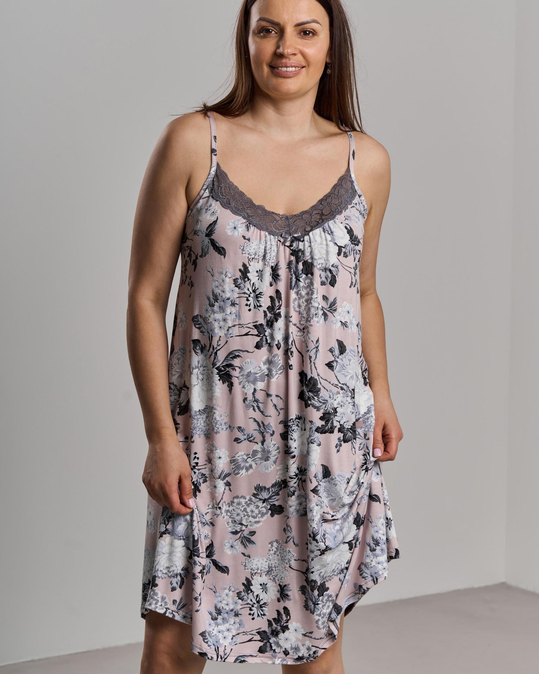 Рубашка ночная Fashions Lesley 4XL Бежевый (70117-ни)