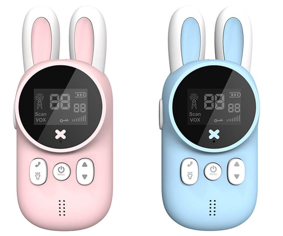 Рації дитячі на батарейках Children’s Rabbit Walkie Talkie з ліхтариком Pink/Blue